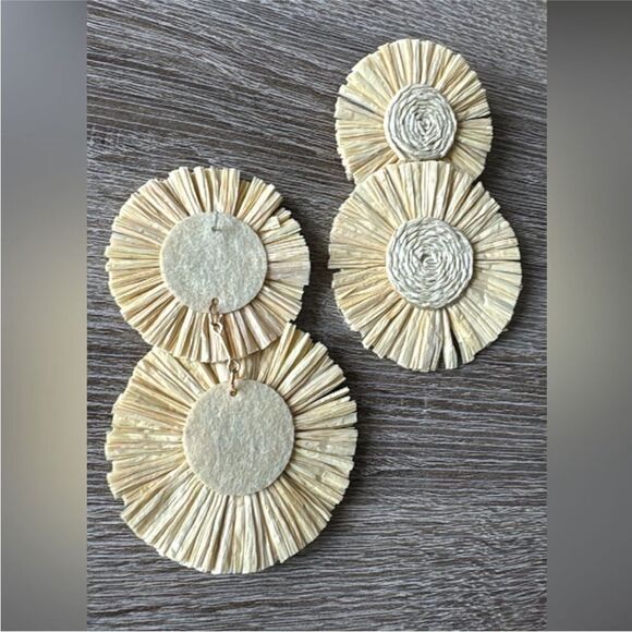 Bohemian drop earrings M322 - Picture 3 of 4